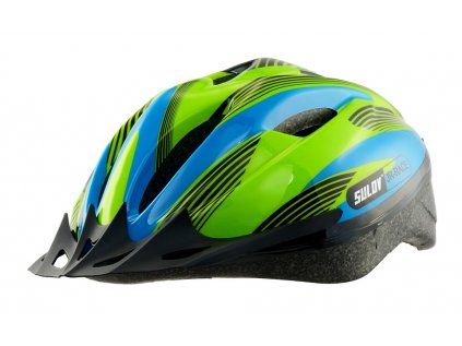 SULOV JR-RACE-B dětská cyklo helma (Helma velikost S, Barva modro-zelená)