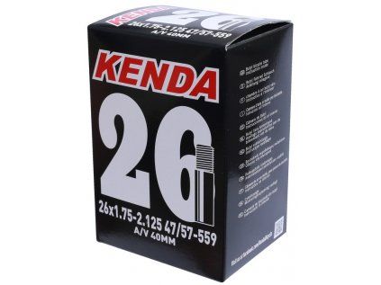 duše KENDA 26x1,75-2,125 (47/57-559) AV 40 mm !! nahrazuje 511313 !! (Velikost 26" ventil AV 40mm)