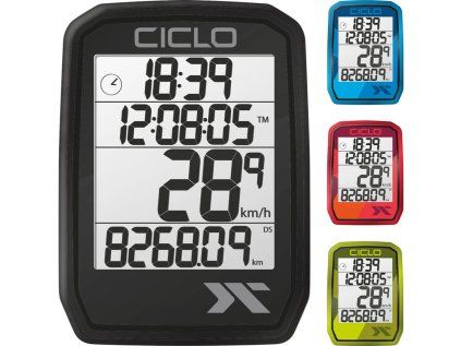 Tachometr CicloSport Protos 105 drátový - (Barva Red)