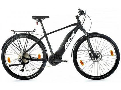 APACHE Matto Bosch Tour 28" 500 Wh 2023 (Barva černá, Velikost M(17") - od 165 cm do cca 178 cm)