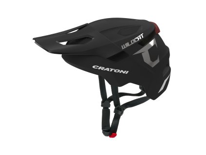 Dětská helma CRATONI WildCat LED (Barva Black Matt, Velikost S/M (49-56cm))