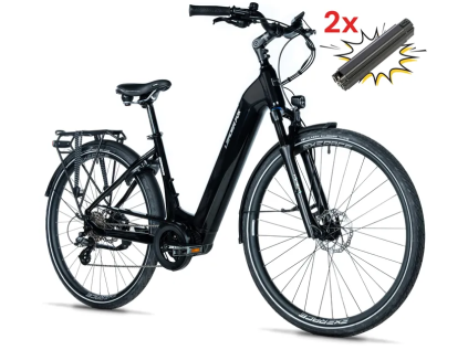Leader Fox SAGA 28" 540 Wh 2026 (Barva Black shiny, Velikost 20")