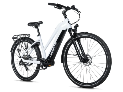 Leader Fox 28" EXETER LADY 540 Wh/15 Ah 2026 (Barva WHITE SHINY, Velikost 16,5")