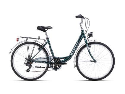 CTM OLIVIA 2.0 26" 2025 (Barva tmavězelená perleť / stříbrná, Velikost M / 17" / 150-180 cm)