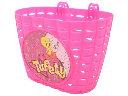 koš přední dětský růžový TWEETY (Barva růžová)