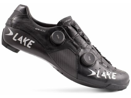 Tretry LAKE CX403 Carbon (Barva černo/stříbrné, Velikost 44,5)