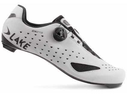 Tretry LAKE CX219 Carbon (Barva reflexní stříbrná/černá, Velikost 44,5)