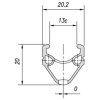 ráfek MACH1 silniční CFX Omega V-brake 36děr/0nýt černý (Velikost 36 děr)
